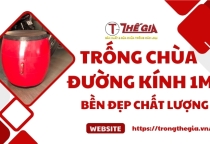 Trống chùa đường kính 1m - bền đẹp chất lượng Trống chùa đường kính 1m - bền đẹp chất lượng