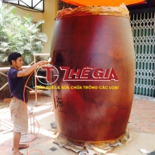 Trống chùa tang liền đường kính 1m5